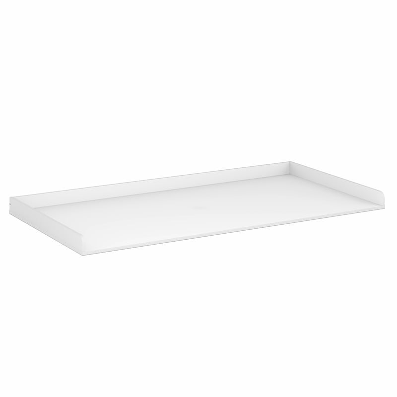 Pemberly Row Washer Dryer Countertop with Edge Rails in White