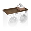 Pemberly Row Washer Dryer Countertop with Edge Rails in Modern Walnut