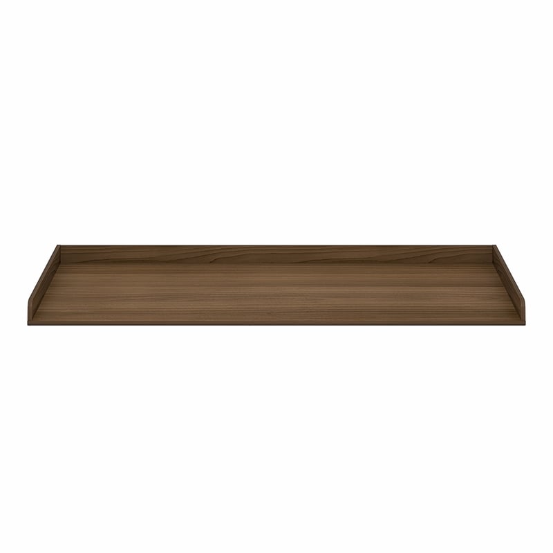 Pemberly Row Washer Dryer Countertop with Edge Rails in Modern Walnut
