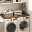 Pemberly Row Washer Dryer Countertop with Edge Rails in Modern Walnut