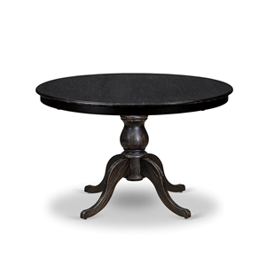 Pemberly Row Modern Wooden Dining Table in Antique Walnut Finish
