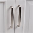 Pemberly Row Deluxe Laundry Cabinet with Stainless Steel Sink in White