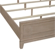 Pemberly Row King Upholstered Bed with Textured Taupe Panels in Brown