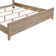 Pemberly Row King Upholstered Bed with Textured Taupe Panels in Brown