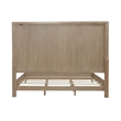Pemberly Row King Upholstered Bed with Textured Taupe Panels in Brown