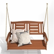 Pemberly Row 2-Seater Hanging Wooden Swing with Chain in Light Wood