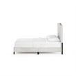 Pemberly Row Twin Upholstered Headboard with Slats No Box Spring in Beige