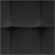 Pemberly Row King Upholstered Tufted Headboard in Plain Black