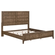 Pemberly Row King Panel Bed with Picture Frame Molding in Brown