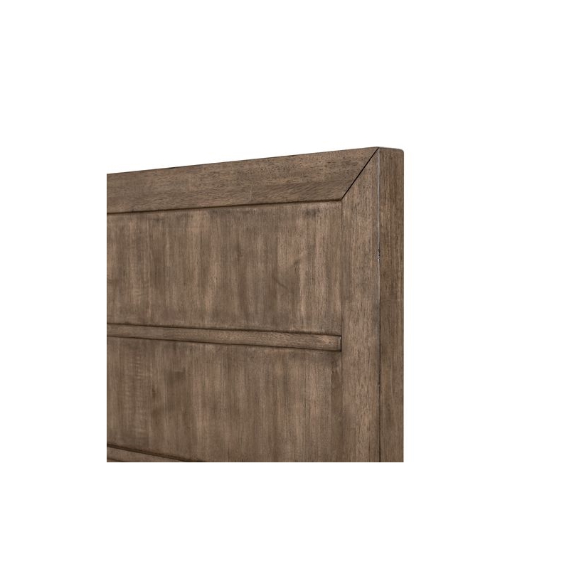 Pemberly Row King Panel Bed with Picture Frame Molding in Brown