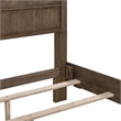 Pemberly Row King Panel Bed with Picture Frame Molding in Brown
