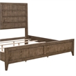 Pemberly Row King Panel Bed with Picture Frame Molding in Brown