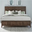 Pemberly Row King Panel Bed with Picture Frame Molding in Brown