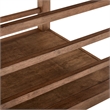 Pemberly Row 3 Piece Cocktail and End Table Set with Open Slats in Brown
