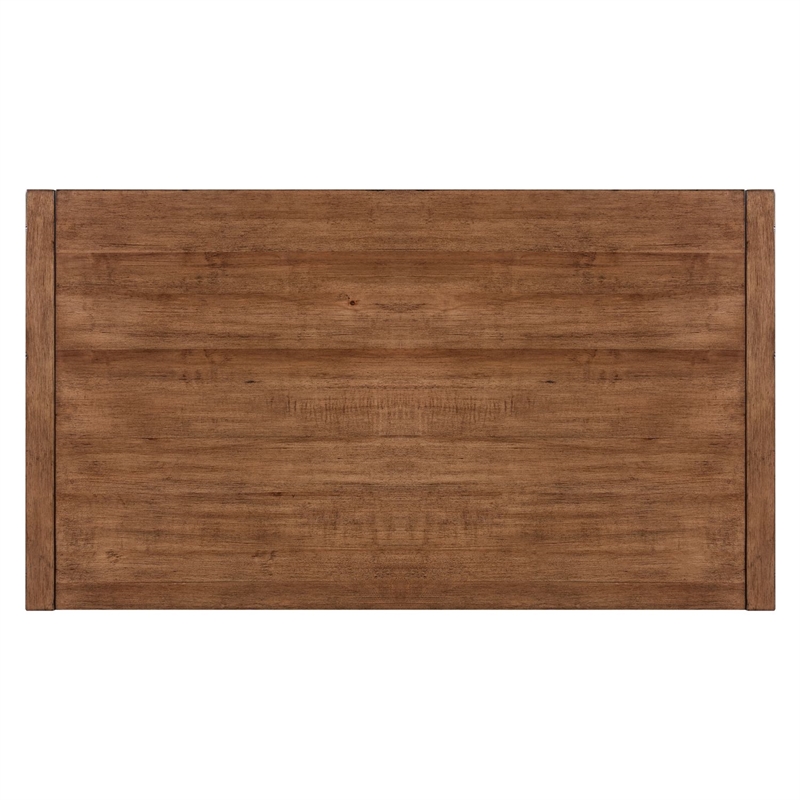 Pemberly Row 3 Piece Cocktail and End Table Set with Open Slats in Brown
