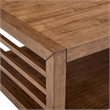 Pemberly Row 3 Piece Cocktail and End Table Set with Open Slats in Brown