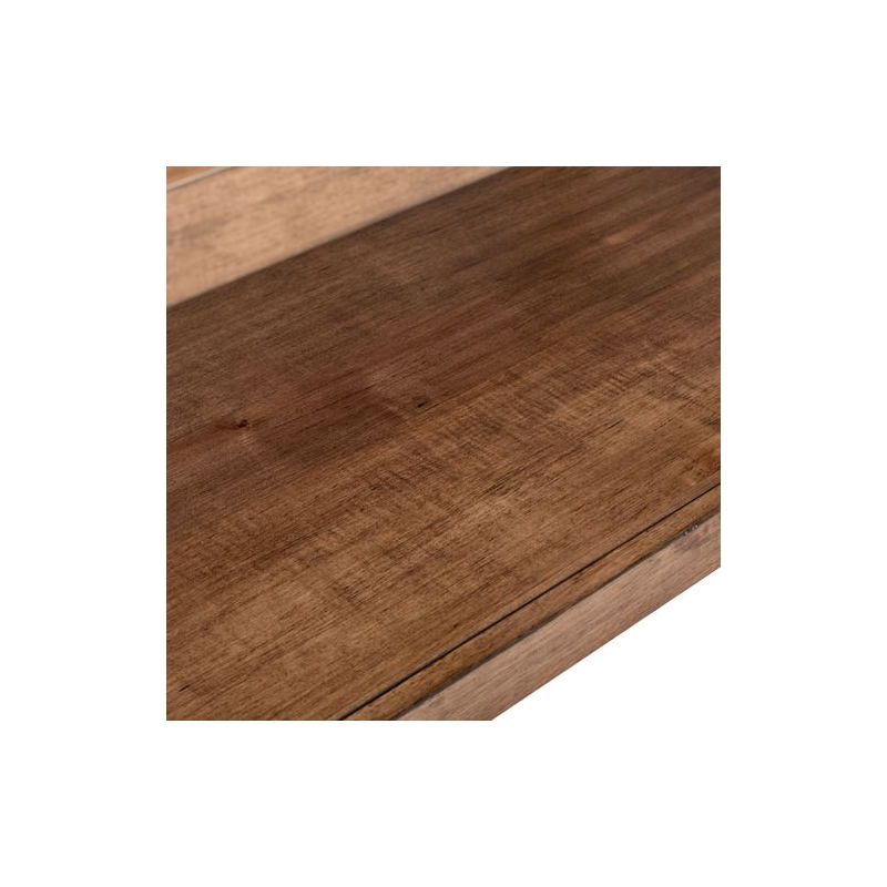 Pemberly Row 3 Piece Cocktail and End Table Set with Open Slats in Brown