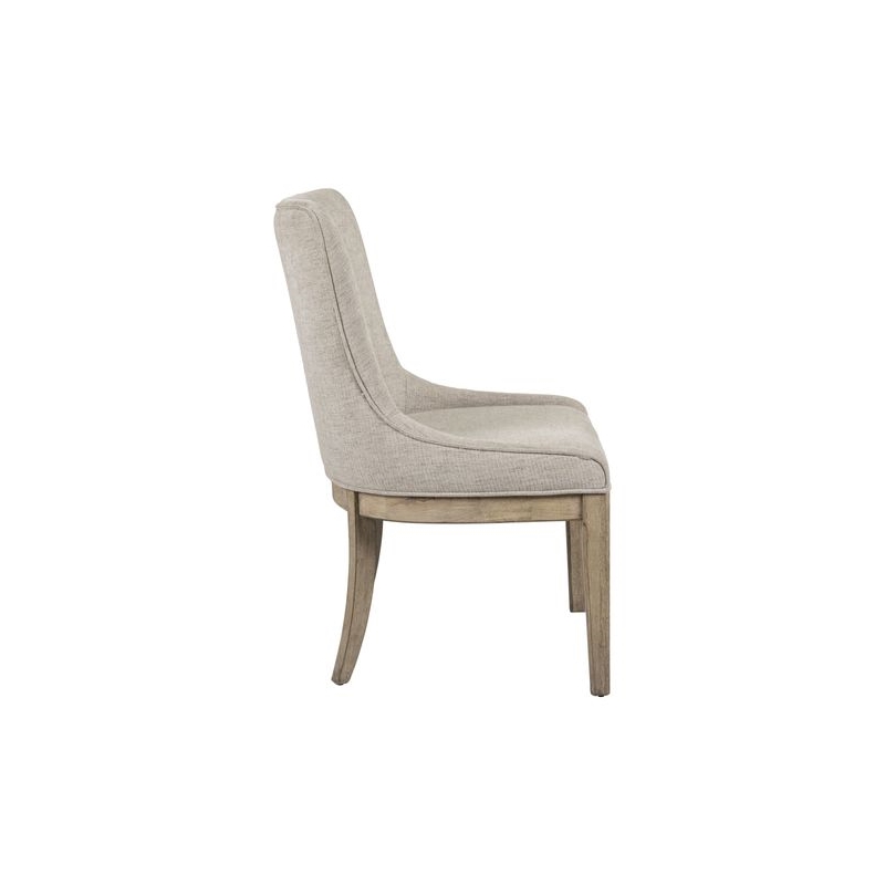 Pemberly Row Upholstered Side Dining Room Chair in Barley Upholstery