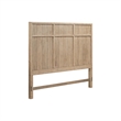 Pemberly Row King Panel Headboard with Picture Frame Molding in Brown