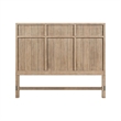 Pemberly Row King Panel Headboard with Picture Frame Molding in Brown
