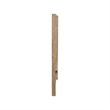 Pemberly Row King Panel Headboard with Picture Frame Molding in Brown