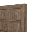 Pemberly Row California King Panel Bed with Picture Frame Molding in Brown