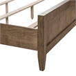 Pemberly Row California King Panel Bed with Picture Frame Molding in Brown