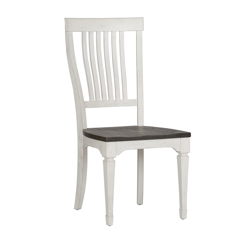 Pemberly Row 7 Piece Rectangular Table Dining Room Set in White