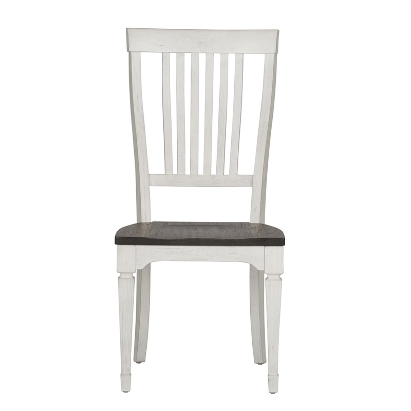 Pemberly Row 7 Piece Rectangular Table Dining Room Set in White