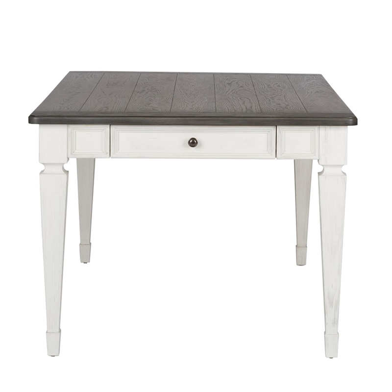 Pemberly Row 5 Piece Rectangular Table Dining Room Set in White
