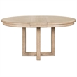 Pemberly Row Pedestal Dining Table with 12 Inch Leaf in Brown