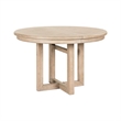 Pemberly Row Pedestal Dining Table with 12 Inch Leaf in Brown