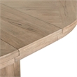 Pemberly Row Pedestal Dining Table with 12 Inch Leaf in Brown