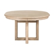 Pemberly Row Pedestal Dining Table with 12 Inch Leaf in Brown