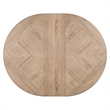 Pemberly Row Pedestal Dining Table with 12 Inch Leaf in Brown