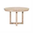 Pemberly Row Pedestal Dining Table with 12 Inch Leaf in Brown