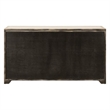 Pemberly Row Accent Buffet Cabinet with White Stone Top in Beige