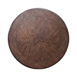 Pemberly Row Round End Table with Reeded Pedestal and Bun Feet in Brown