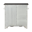 Pemberly Row Pet Feeder Cabinet with Feeding Tray and Storage in White