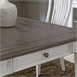 Pemberly Row Rectangular Leg Table with 4 Storage Drawers in White