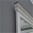 Pemberly Row King Panel Bed with Dresser and Mirror in White