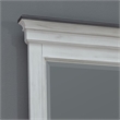 Pemberly Row King Panel Bed with Dresser and Mirror in White