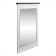 Pemberly Row 6 Drawer Bedroom Dresser and Mirror with Felt Lining in White