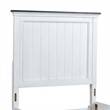 Pemberly Row Twin Panel Bed Frame in Wire-Brushed White and Charcoal