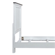 Pemberly Row Twin Panel Bed Frame in Wire-Brushed White and Charcoal