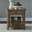 Pemberly Row 3 Piece Octagonal Cocktail and End Table Set in Brown