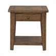 Pemberly Row 3 Piece Octagonal Cocktail and End Table Set in Brown