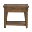 Pemberly Row 3 Piece Octagonal Cocktail and End Table Set in Brown