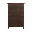 Pemberly Row Queen Panel Bed with Dresser Mirror and Chest in Brown