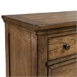 Pemberly Row Queen Panel Bed with Dresser Mirror and Chest in Brown